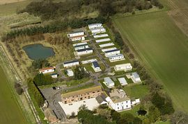 aerial view of Newlands holiday home park