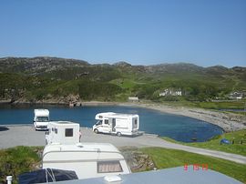View of Scourie Harbour from Caravan Park