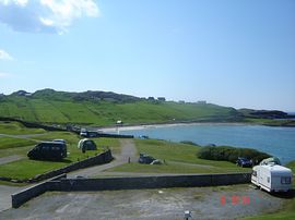 View of Scourie Beach from Caravan Park