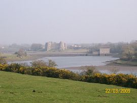 Castle and mill from farm