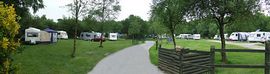 Panoramic picture of camping area
