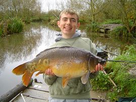 A beautiful 15lbs mirror carp