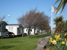 Caravans on park