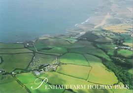 Aerial view of Penhalt Farm Holiday Park 