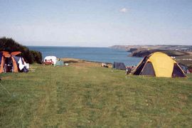 Veiw between pitches and across the bay