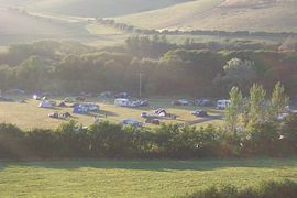 View of camping field