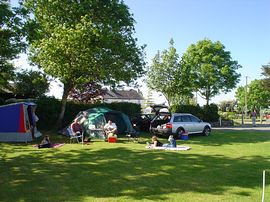 Tent pitches on the front field