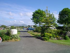 Towards the tent field and Snowdon