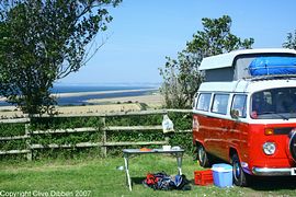 Camper van at Sea Barn Farm