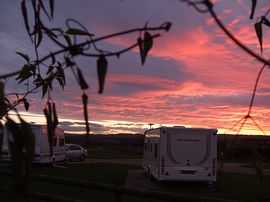 Sunrise over site