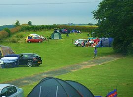 Campers at Whixley Lodge July 2009