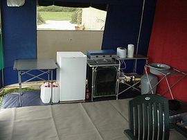 Typical Eurotent Kitchen area