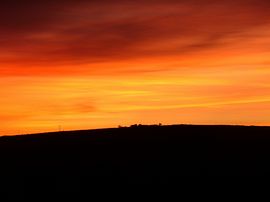 View of Tregonning Hill from Campsite