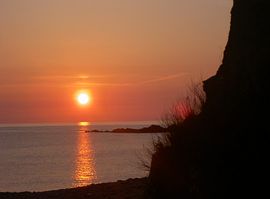 Summer sunset Crackington.