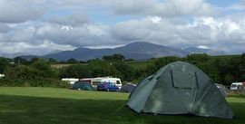 Camping at Rhyd y Galen