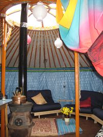 Inside the Yurt