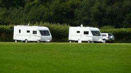 View looking onto the campsite