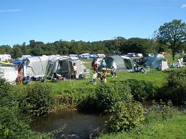 camping by the river